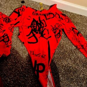 Whole outfit never worn. Fallish summer just never go anywhere